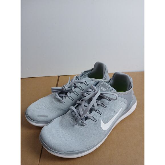 USED NIKE Free Rn 2017, Unisex Sneaker, Grey Wolf Grey White White Volt 003, 9 - Picture 2 of 5